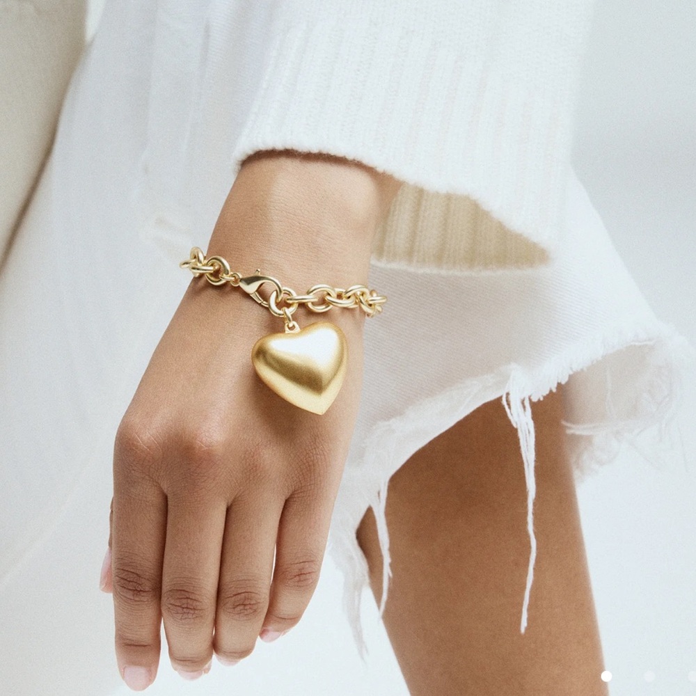 ROXANNE ASSOULIN The Puffy Heart Gold Bracelet